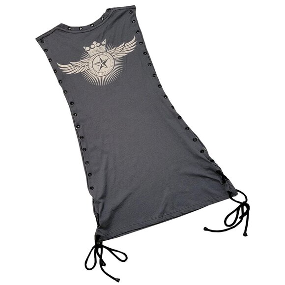 Mom Petit Cherie Women's Gray Sleeveless Tank Top - Picture 3 of 9